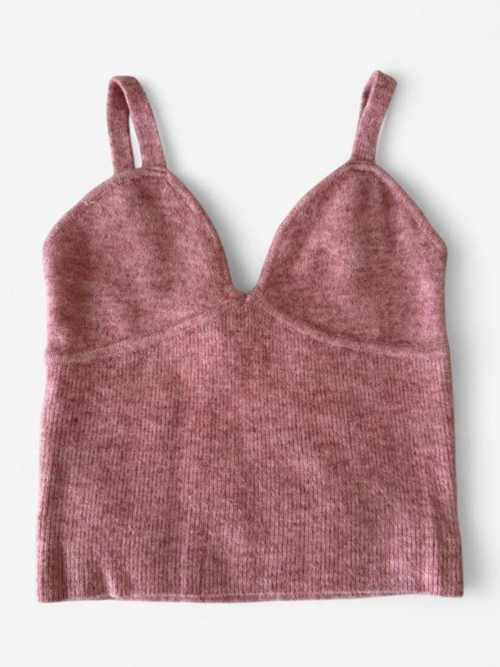 Wayf NWT Dusty Rose Knit Cami Tank